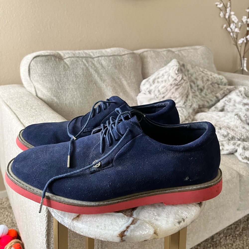 G/Fore blue suede golf shoes men size 9.5